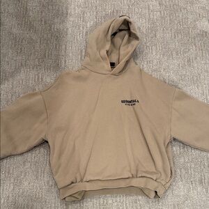 Essentials Beige Hoodie for Men